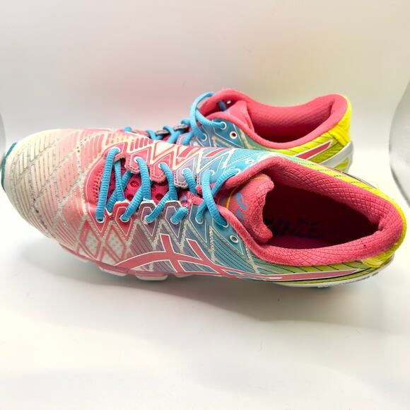 ASICS Gel-Kinsei 5 Women’s Sz 9 Running Shoes Pink Yellow Blue T3E9Y Multicolor - Picture 2 of 7